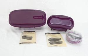 lot 35 image: New Tupperware Microwave Pasta Maker - 2017 and Breakfast Maker - 2011