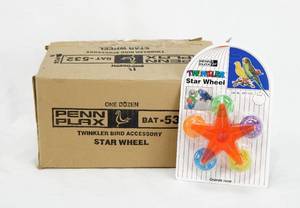 lot 89 image: Case of New Vintage Penn Plax Bird Star Wheels