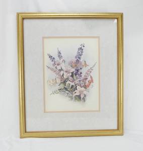 lot 51 image: Framed Frances Turner Floral Print