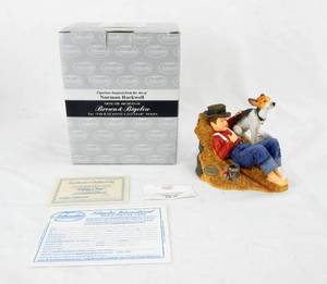 lot 104 image: Vintage Islandia International Norman Rockwell Taking a Nap Figurine