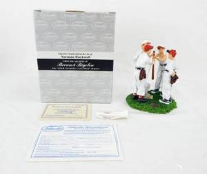 lot 108 image: Vintage Islandia International Norman Rockwell Choosin Up Figurine