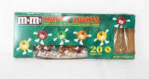 lot 131 image: New 1993 M and Ms Candy Happy Lights 20 Light String