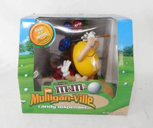 lot 134 image: New M and Ms Candy Dispenser - Limited Edition Mulligan-ville