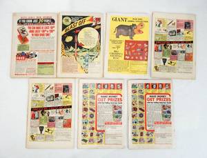 lot 112 image: Lot of 7 Vintage 1960s and 1970 Silver Age Comic Books Including Blue Beetle, Superman and More
