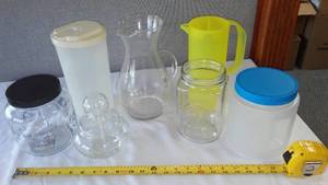 lot 9 image: Glass Water Pitcher and More