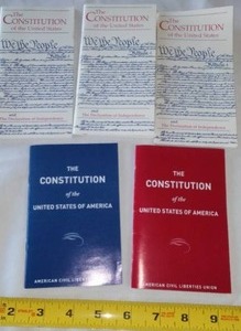 lot 14 image: (5) Copies Of The US Constitution