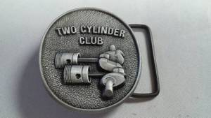 lot 33 image: Belt Buckle 2 Cylinder Club