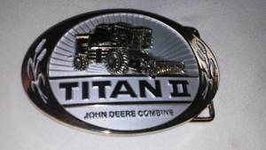 lot 37 image: John Deere Belt Buckle Titans II Combine