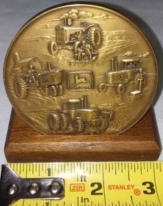 lot 44 image: John Deere Desk Plaque 1983