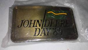 lot 54 image: John Deere Belt Buckle John Deere Day 1989