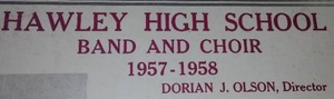 lot 80 image: (2) Hawley MN High School Band  Choir 56-57, 57-58 Albums.