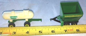 lot 96 image: John Deere. Feed Wagon & Anhydrous Tank.
