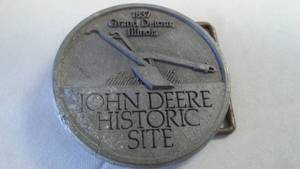 lot 98 image: John Deere Belt Buckle Historic Site Grand Detour, Il.