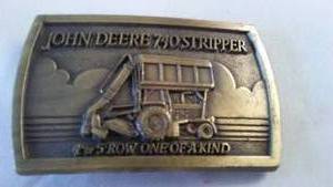 lot 102 image: John Deere Belt Buckle 740 Stripper
