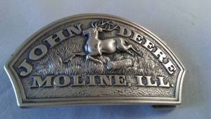lot 110 image: John Deere Belt Buckle Moline. Il