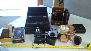 lot 218 image: Photo and Film Lot. Brownie BullsEye (2) and More.