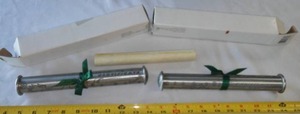 lot 201 image: Birth and Christening Pewter Scrolls (2)