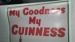 lot 237 image: My Goodness, My Guinness Poster.