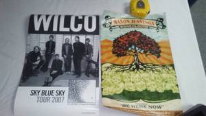 lot 239 image: (2) Posters Mason Jennings & Wilco