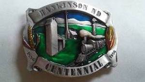 lot 266 image: Hankinson ND Centennial Belt Buckle