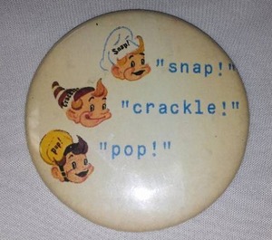 lot 286 image: Vintage Snap Crackle Pop Pin