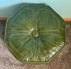 lot 70 image: Vintage Olive Green Ottoman