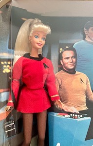 lot 83 image: New Star Trek Barbie and Ken Collector Edition Dolls