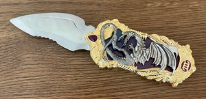 lot 168 image: Franklin Mint Dragon Power Collectors Knife with Case, Certificate and Original Box