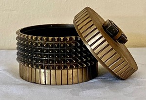 lot 107 image: Philip Crangi Studded Brass Trinket Box