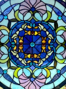 lot 120 image: Stunning Stained Glass Hanging Art
