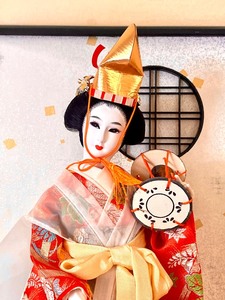 lot 114 image: Amazing Asian Doll with Glass Sided Display Case