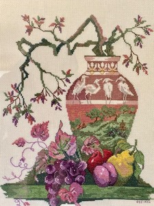 lot 131 image: Fantastic Framed Needlework Wall Art