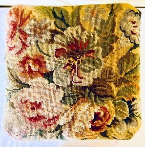 lot 135 image: Floral Footstool
