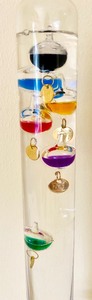 lot 146 image: Clear Glass Barometer