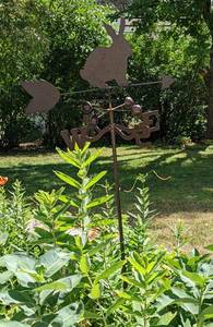 lot 47 image: Metal Rabbit Garden Weather Vane