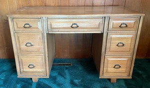 lot 176 image: Vintage Wooden Desk