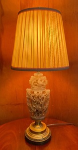 lot 185 image: Vintage Lamp with a Beautiful Ornate Base