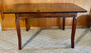 lot 183 image: Vintage Wooden Table and 4 Chairs