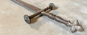 lot 216 image: Vintage Sword with Brass Handle