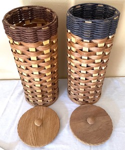 lot 225 image: Pair of Beautiful Baskets with Lids