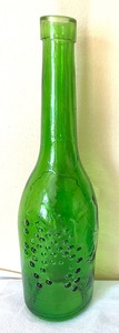lot 224 image: Trio of Colored Glass Bottles