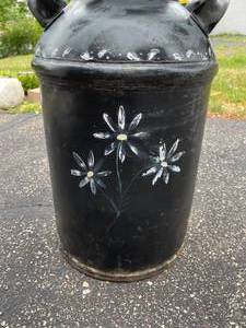 lot 242 image: Vintage Hand Painted Milk Can