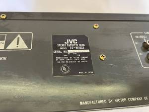 lot 277 image: JVC Stereo Cassette Deck Model TD-W10XJ