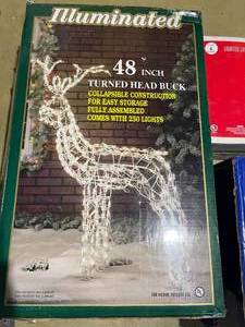 lot 288 image: 3 Illuminated Reindeer