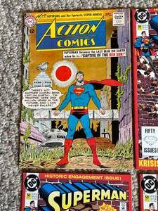 lot 321 image: 6 Vintage Superman Comic Books