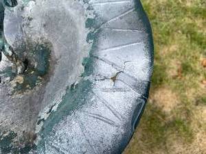 lot 325 image: Metal Birdbath