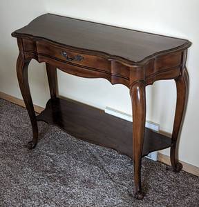 lot 15B image: Petite Wood Console Table