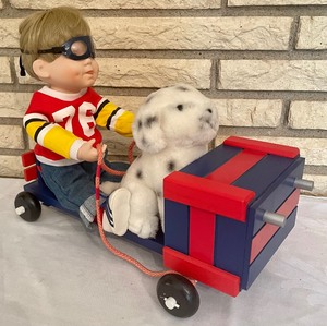 lot 409 image: The Danbury Mint Forever Friends Doll with Car and Cute Puppy