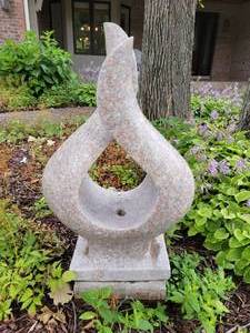 lot 1 image: Polished Granite Garden Statue