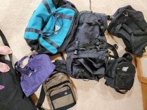 lot 125 image: Soft Sided Totes, Backpack and Travel Ski Bag Collection